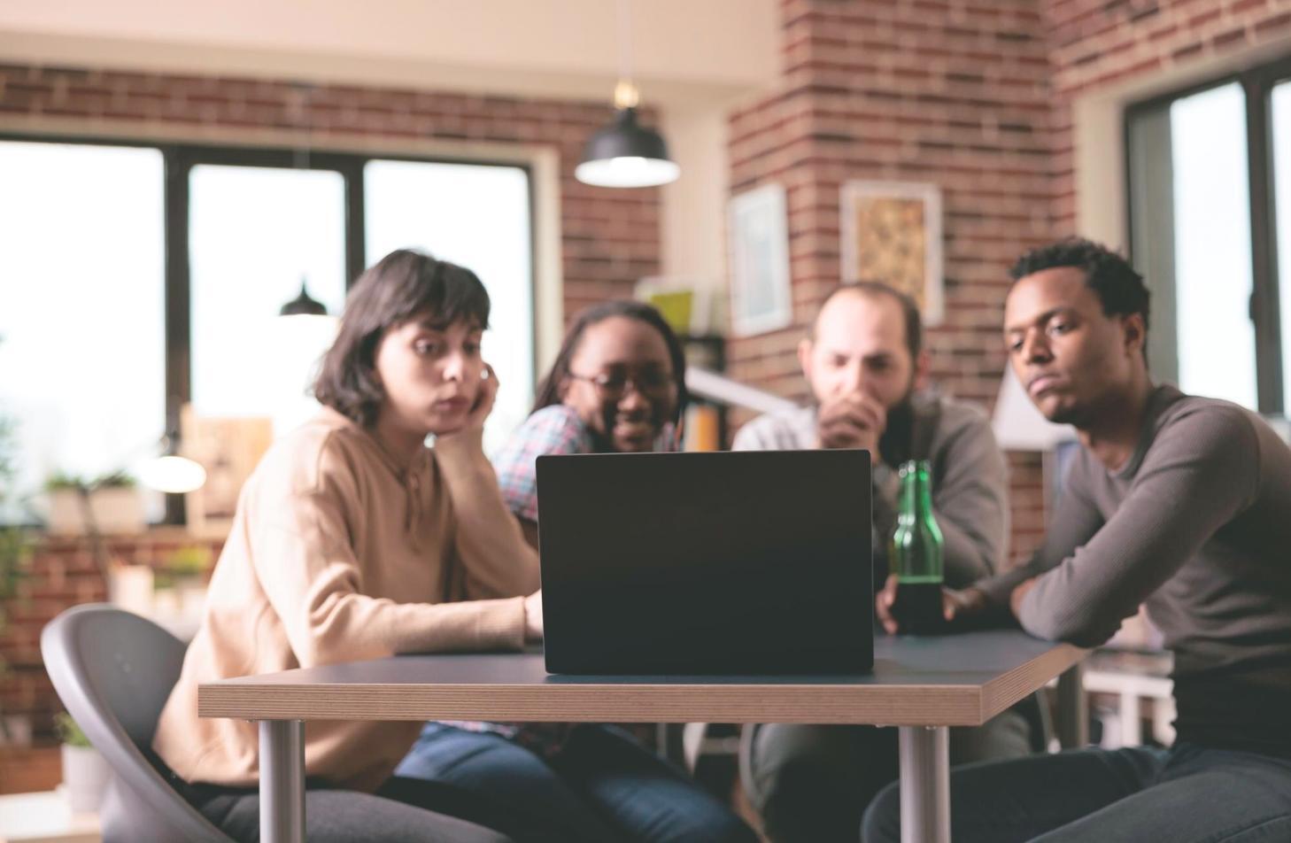 Professional workspace with budget analysis documents